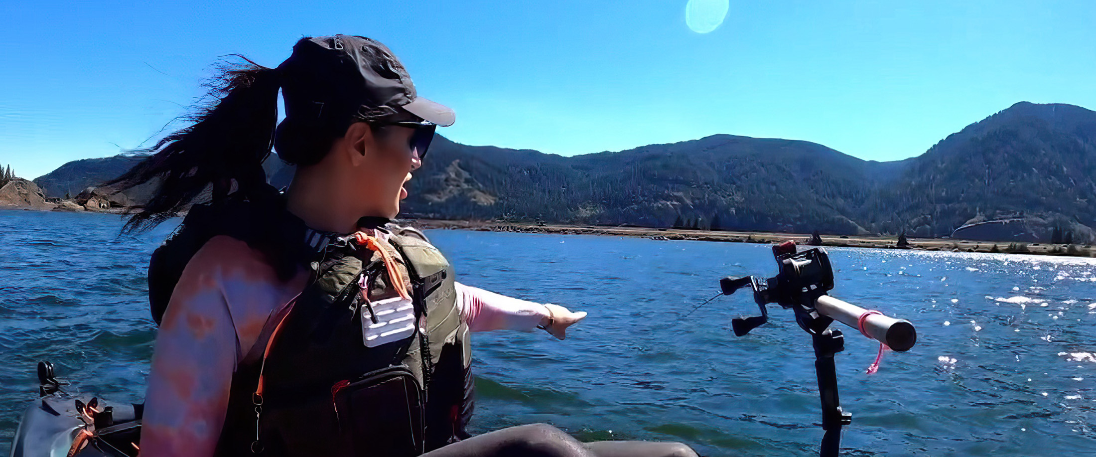 outdoor america ashley nicole lewis lake trolling for salmon